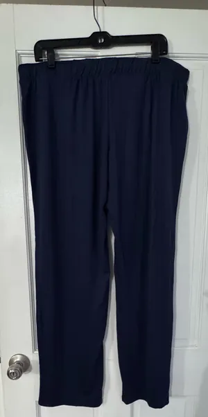 Lucky Brand Navy Drawstring Wide-Leg Lounge Pants XL thumbnail 6