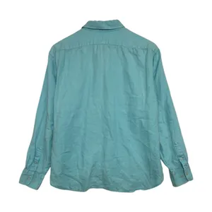 Lauren Ralph Lauren Top Womens Large Blue Linen Coastal Button Up Preppy Casual thumbnail 2