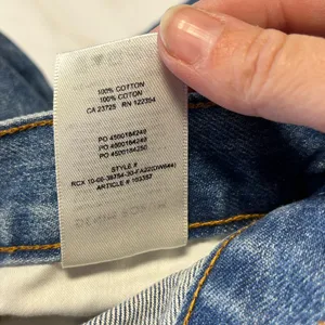 Denim Forum Aritzia Joni high rise loose button fly denim jeans 30 length sz 25 thumbnail 6