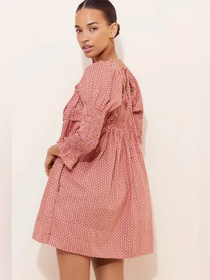 Free People Star Dip Mini Dress - Glass Roses Combo thumbnail 3