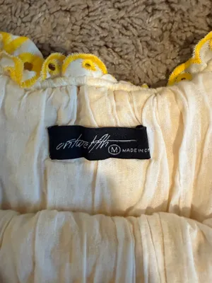 On Two Fifth Flowy Top Yellow Size M thumbnail 4