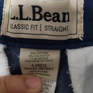 L.L.Bean Classic Fit Straight Leg Jeans Women’s 4 Regular Blue Denim thumbnail 7