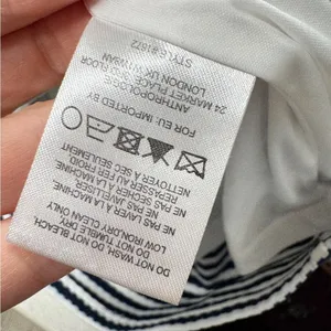 Hutch Blue White Striped Off Shoulder Asymmetrical Mini Dress Womens S Preppy thumbnail 6