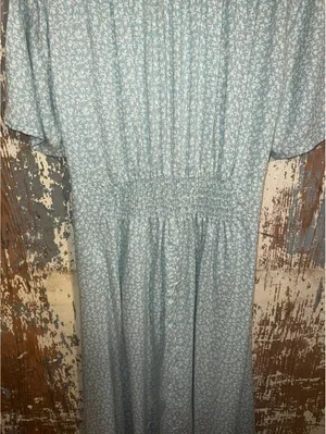 Vintage TOGETHER! 1940s blue button Up Dress size 6 Cottagecore thumbnail 6
