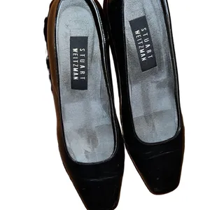 Stuart Weitzman Black Leather Shoes Size 7.5 M thumbnail 5