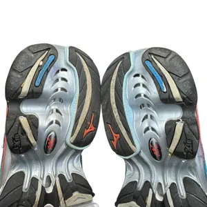 Mizuno Wave Creation 15 Running Shoes Womens 7.5 Silver Blue Red‎ Mesh Athletic thumbnail 9