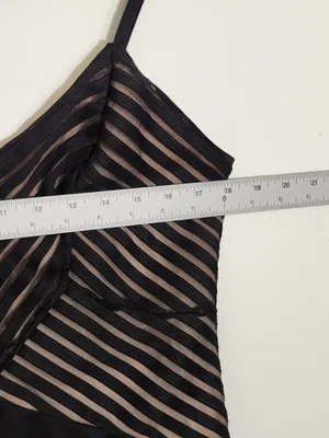 Haute Fox Black and Nude Bodycon Cocktail Dress Size 1XL NWOT thumbnail 7