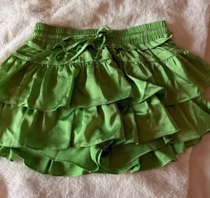 Day and Moon Green Silk Skirt Size M thumbnail 1