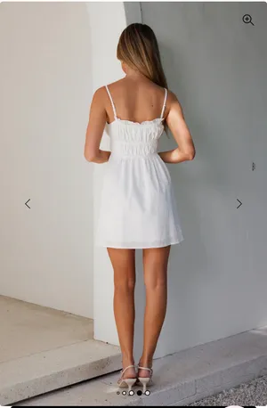 Hello Molly Dress Mini White thumbnail 2