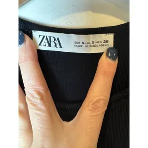 Zara Bodysuit Women Small Black Crew Neck Sleeveless‎ Snap Closure Gothic thumbnail 7