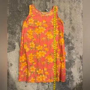 White Stag Pink and Yellow Floral Mini Dress with pockets thumbnail 6
