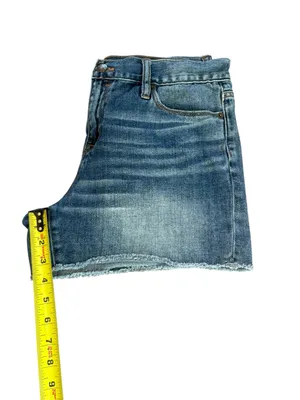 J Crew Shorts Cut Off Raw Hem Wiskerking Boho Denim Jean Blue Womens Size 30 thumbnail 6