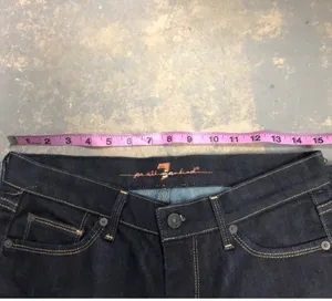 7 for All mankind Jeans Straight Size 28 Hemmed Bin P11 thumbnail 3