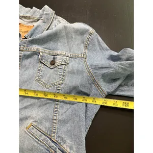 Vintage‎ Levi Strauss Signature Denim Jacket Light Wash Trucker Button Up Large thumbnail 4