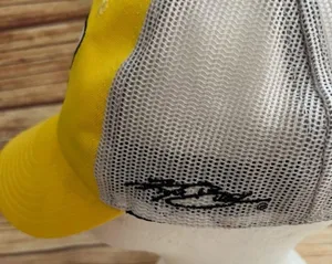 NASCAR Mesh back Team Yellow Hat Cap with driver's number Kyle Busch #18 thumbnail 6