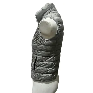 Uniqlo Ultra Light Down Puffer Vest Womens XS Gray Full Zip Packable thumbnail 4