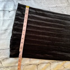 Cable & Gauge Velvet Black Whimsigoth Pull on Pants Large Gothic Pleated Holiday thumbnail 2