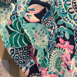 Lilly Pulitzer Print Kathie Midi Dress size 12 Ruffle Flounce Sleeves thumbnail 7