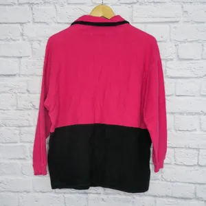 Vintage 90s LA Blues Pink Half Zip Pullover Shirt thumbnail 5