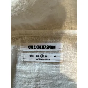 One X One Teaspoon White Cotton Cardigan Semi Sheer Gauze Beach Coastal Resort thumbnail 4