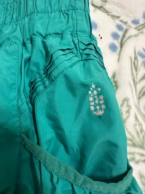 Turquoise free people movement shorts  thumbnail 4