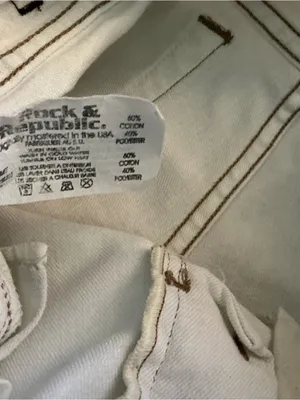 Y2K Rock & Republic low rise Cosbie brew white straight jeans size 24 thumbnail 5
