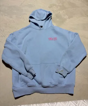White fox Light Blue Hooded Sweatshirt pink with love martini era 8.5 L/XL thumbnail 1