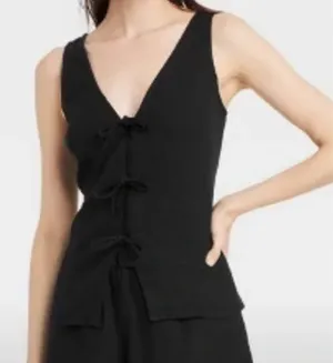 A New Day Linen tie v-neck tank thumbnail 1
