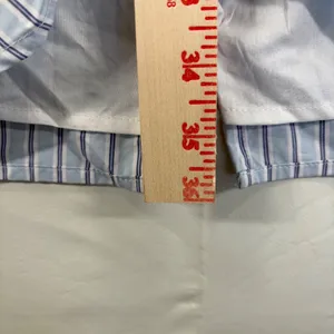 KBB Kahlana Barfield Brown Target Blue White Stripe Ruched Shirt Dress Small NEW thumbnail 10