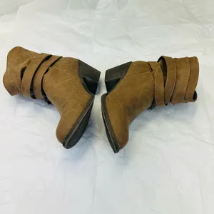 Niyama Sol Tan Ankle Boots with Chain Accent thumbnail 6