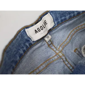 AGOLDE Nico High Rise Slim Fit Jeans Blue Women 24 Button Fly Denim Stretch‎ USA thumbnail 3