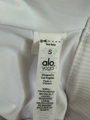 Alo Yoga Blissful Henley Ribbed Bra Top Size Small thumbnail 4