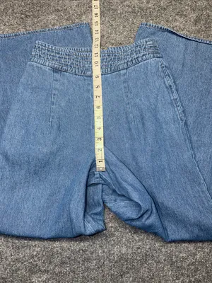 Eleven.O.One Wide-Leg High-Waist Flare Pants in Light Blue thumbnail 5