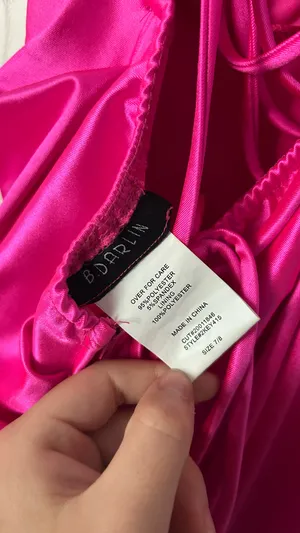 B Darlin Hot pink Prom dress thumbnail 4