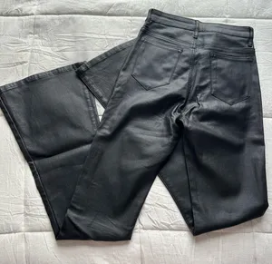 Edikted Leather Flare Pants thumbnail 2