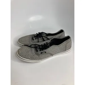 Vans Authentic Lo Pro Shoes Women 9 Grey Polka Dot Good Low Top Sneakers thumbnail 5