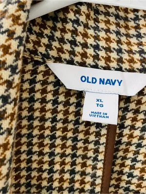 OLD NAVY Houndstooth Longline Blazer thumbnail 5