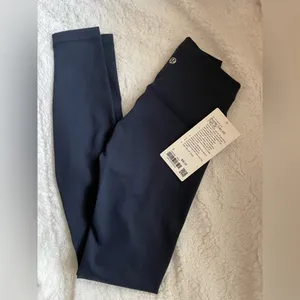 NWT Lululemon Wunder Train HR Tight 28 True Navy Blue Size 2 thumbnail 8