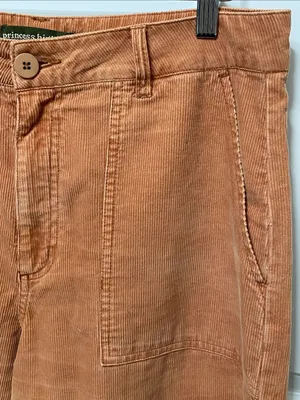 Princess Highway Rustic Orange Corduroy High Waisted Wide Leg Pants 14 thumbnail 3
