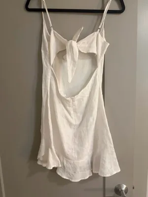 White Mini Dress Olivaceous thumbnail 4