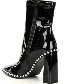 Steve Madden Edita Rhinestone Patent Boots thumbnail 2