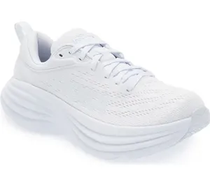 NWOB Hoka One One Bondi 8 Sneakers in White thumbnail 1