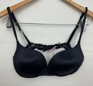 Victoria’s Secret Black Lace-Back Everyday T-Shirt Bra old school bra 34C thumbnail 1