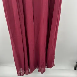 Birdy Grey Gwennie Chiffon Bridesmaid‎ Maxi Dress in Cabernet Red Sz M NEW thumbnail 8