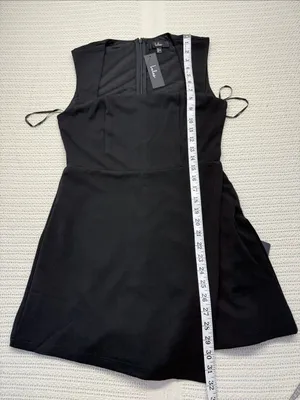 Lulu's Black Enticing Endeavors Black Square Neck Sleeveless Mini Skort Dress thumbnail 7