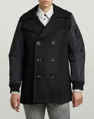 G-star Wool Blend Bomber Sleeve Peacoat(Size Small) thumbnail 1