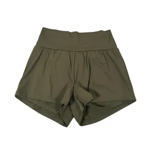 Halara Super High Waisted 2-in-1 Shorts Large Green Running Athletic Gym Workout thumbnail 2