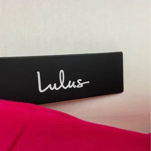 Lulu’s Mini Slip Dress Hot Pink Spaghetti Strap Barbie Glam Party Clubbing NEW thumbnail 5