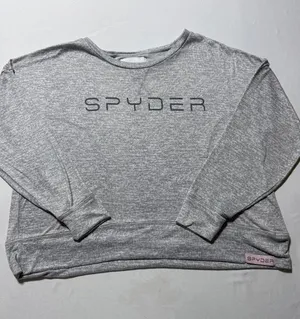 Spyder Grey Polyester Spandex Crewneck Sweatshirt Medium thumbnail 1