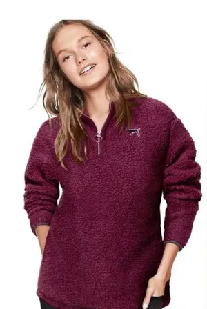 Victoria's Secret Plum Teddy Jacket thumbnail 1